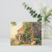 Abandoned House with the furniture included Postkarte (Stehend Vorderseite)