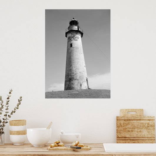 Abandoned Lighthouse, Port Isabel, Texas, 1942 Poster (Küche)
