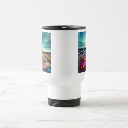 Abandoned Lighthouse Wracks Reisebecher (Mittel)