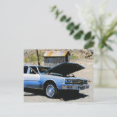 Abandoned Old Chevrolet Impala Einladungspostkarte (Stehend Vorderseite)