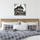 Abandoned Old House Spray Paint Graffiti Leinwanddruck (Insitu (Schlafzimmer))