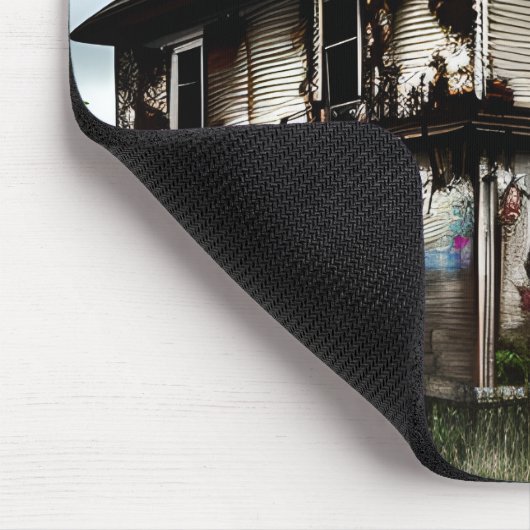 Abandoned Old House Spray Paint Graffiti Mousepad (Ecke)