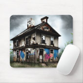 Abandoned Old House Spray Paint Graffiti Mousepad (Mit Mouse)