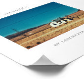 Abandoned Old Trastation in Namibia Poster (Ecke)