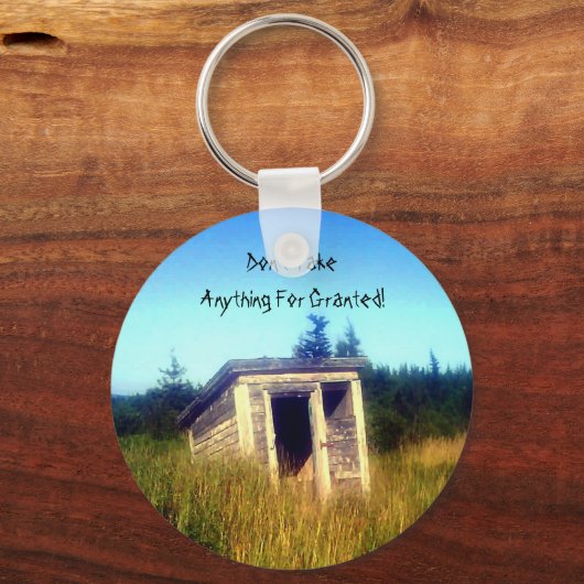 Abandoned Outhouse Key Chain Schlüsselanhänger (Vorderseite)