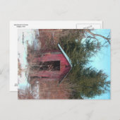 Abandoned Outhouse Postcard Postkarte (Vorne/Hinten)