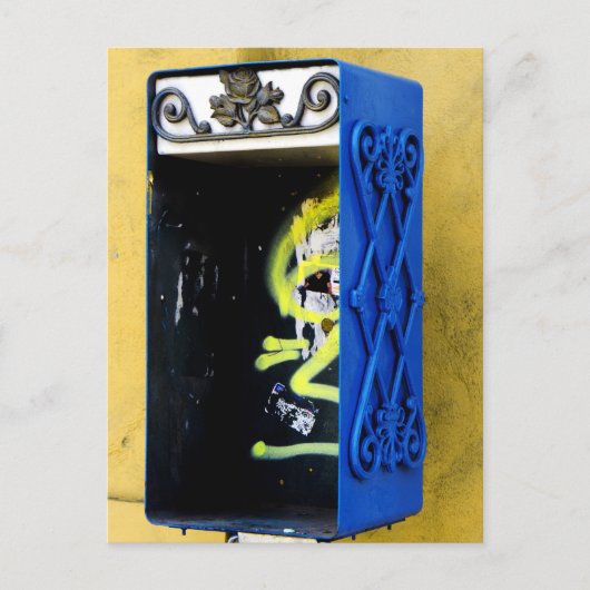Abandoned Phone Booth Postkarte (Vorderseite)