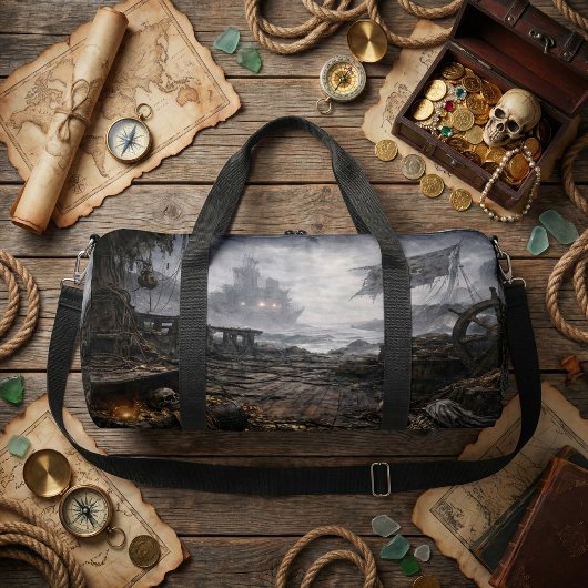 Abandoned Port — Pirate Harbor Scene Duffel Bag Duffle Bag