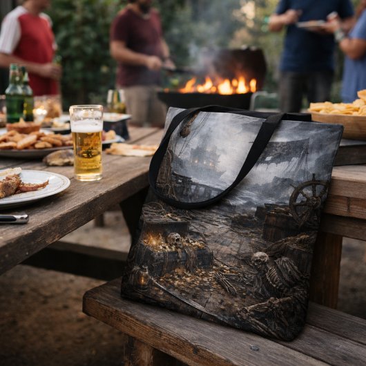 Abandoned Port — Pirate Harbor Scene Poster Tasche