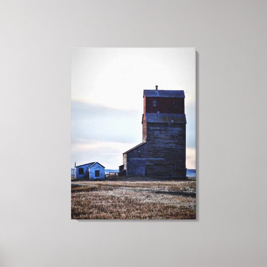 Abandoned Prairie Elevator Stretch Canvas Print Leinwanddruck (Vorderseite)