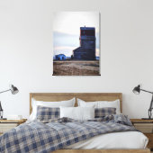 Abandoned Prairie Elevator Stretch Canvas Print Leinwanddruck (Insitu (Schlafzimmer))