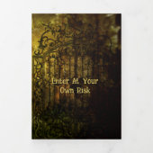 Abandoned Pumpkin Patch Halloween-Party Dreifach Gefaltete Einladung (Cover)