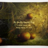 Abandoned Pumpkin Patch Halloween-Party Dreifach Gefaltete Einladung (Innenseite Mitte)