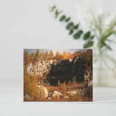 Abandoned Quarter In Fall Postcard Postkarte (Stehend Vorderseite)