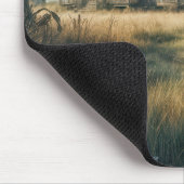 Abandoned Red Retro Tricycle Mousepad (Ecke)