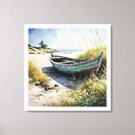 Abandoned Row Boat Leinwanddruck (Vorderseite)