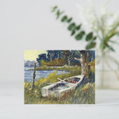 Abandoned Rowboat - postcard Postkarte (Stehend Vorderseite)