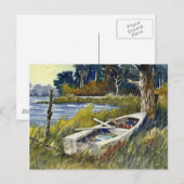 Abandoned Rowboat - postcard Postkarte (Vorne/Hinten)