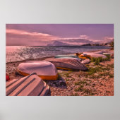 Abandoned Rowing Boats | L'Olla Beach, Altea Poster (Vorne)