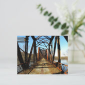 Abandoned RR Bridge Postcard Postkarte (Stehend Vorderseite)