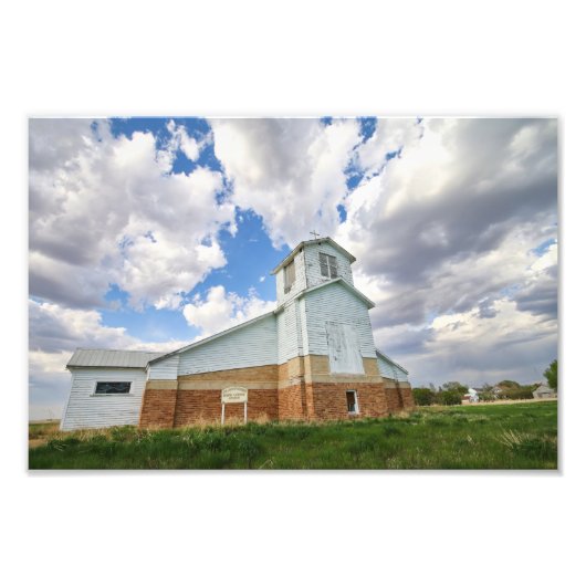 Abandoned Saskatchewan Church Fotodruck (Vorne)
