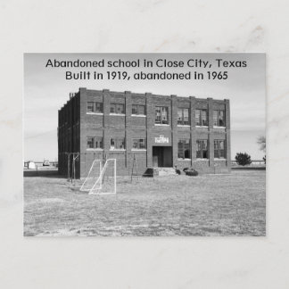 Abandoned School of Texas Foto Postcard Postkarte
