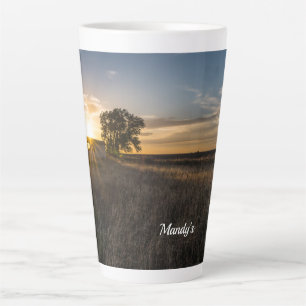 Abandoned Shed Colorado Sunset Custom Latte Tasse