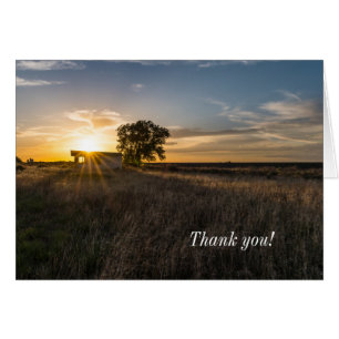 Abandoned Shed Colorado Sunset Danke Card