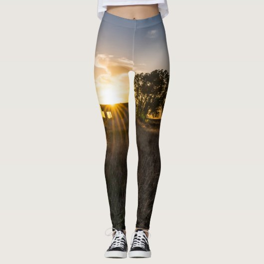 Abandoned Shed Colorado Sunset Leggings (Vorderseite)