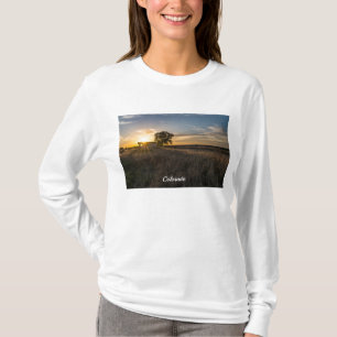 Abandoned Shed Colorado Sunset Long Sleeve T - Shi T-Shirt