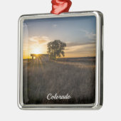 Abandoned Shed Colorado Sunset Premium Ornament (Links)