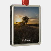 Abandoned Shed Colorado Sunset Premium Ornament Aus Metall (Rechts)