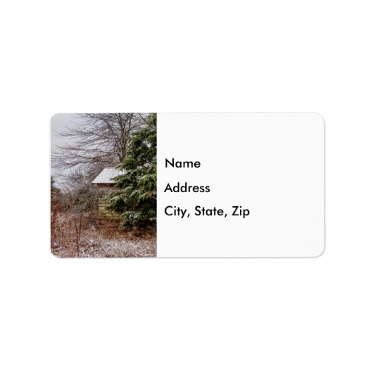 Abandoned Shirt Address Label Adressaufkleber (Vorne)