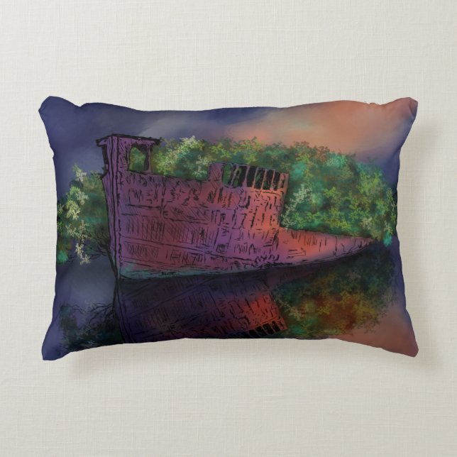 Abandoned SS Ayrfield Accent Pillow Dekokissen (Vorderseite)