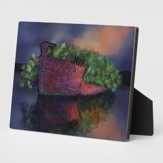 Abandoned SS Ayrfield Plaque Fotoplatte (Seite)