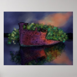 Abandoned SS Ayrfield Poster