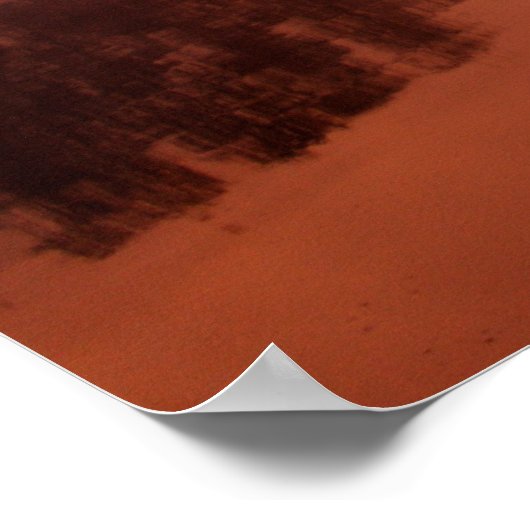 Abandoned Surfboard Poster (Ecke)