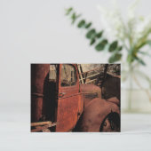 Abandoned Truck Postkarte (Stehend Vorderseite)
