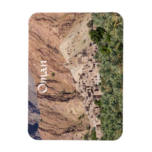 Abandoned Village Birkat-Al-Mouz - Oman Magnet (Vertikal)