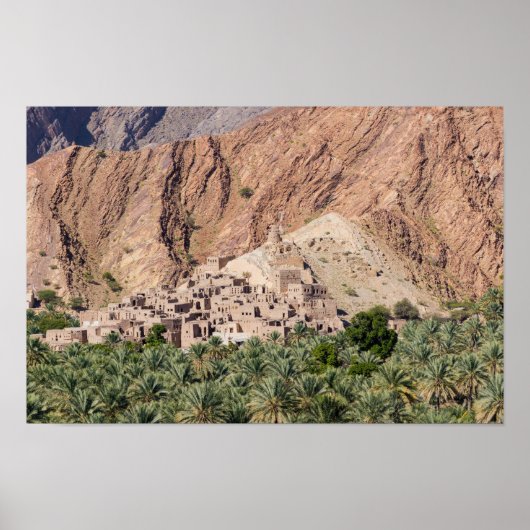 Abandoned Village Birkat-Al-Mouz - Oman Poster (Vorne)