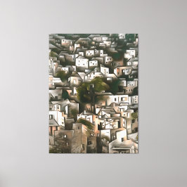 Abandoned Village Kayakoy Fethiye Landschaft Kunst Leinwanddruck