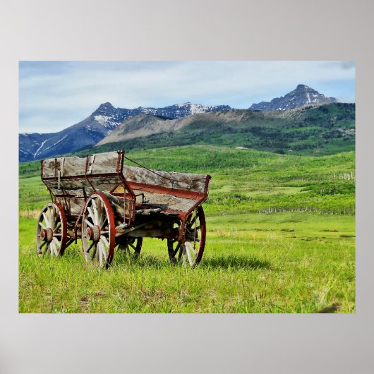 Abandoned Wagon Gerahmt Print Poster (Vorne)