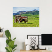 Abandoned Wagon Gerahmt Print Poster (Heimbüro)