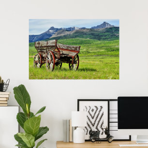 Abandoned Wagon Gerahmt Print Poster
