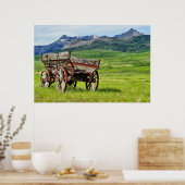 Abandoned Wagon Gerahmt Print Poster (Küche)