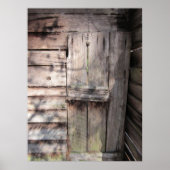 Abandoned Weathered Barn Door Poster (Vorne)