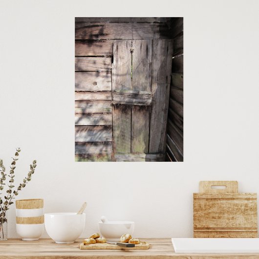 Abandoned Weathered Barn Door Poster (Küche)