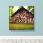 Abandoned Weathered Barn in the Woods Leinwanddruck (Insitu (Holzboden))