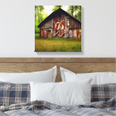 Abandoned Weathered Barn in the Woods Leinwanddruck (Insitu (Schlafzimmer))