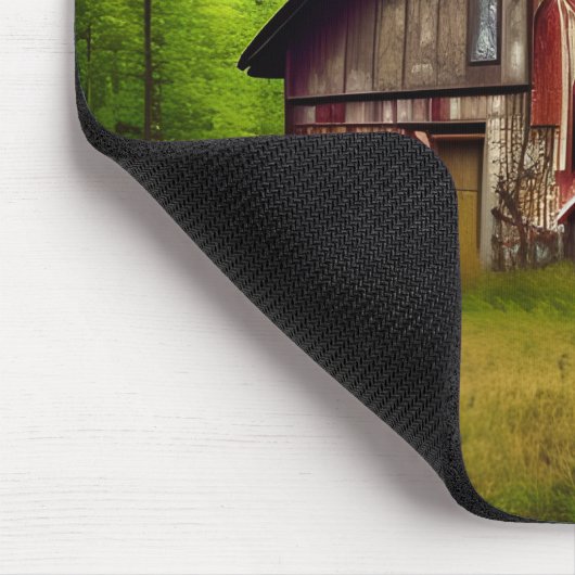 Abandoned Weathered Barn in the Woods Mousepad (Ecke)